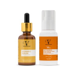 Vitanova 2’li Cilt Bakım Seti Vitamin C Serum Güneş Kremi - 1