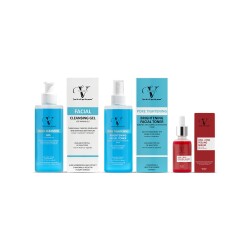 Vitanova 3’lü Cilt Bakım Seti Yüz Temizleme Jeli Tonik Aha Bha Peeling Serum - 2